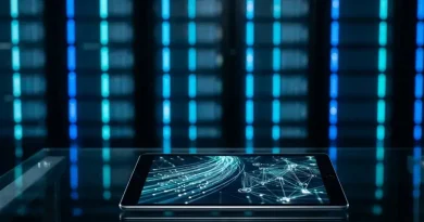 Servidores de alta capacidad y conectividad de fibra óptica que respaldan las operaciones logísticas internacionales desde Uruguay.