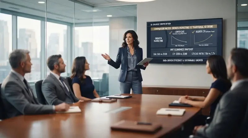 Análisis del ROI en Growth Marketing vs marketing tradicional.