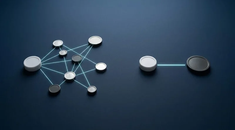Fichas conectan una orden con varios proveedores de liquidez o con un solo bróker, ilustrando un bróker forex ECN o market maker